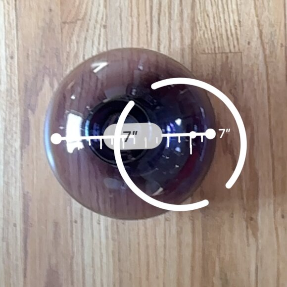 Elegant Purple Glass Vase - Picture 5 of 6